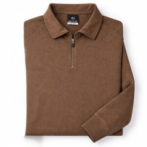 Nike Golf FitDry Quarter-Zip Polo –Size Large Brown Excellent Like-New Condition